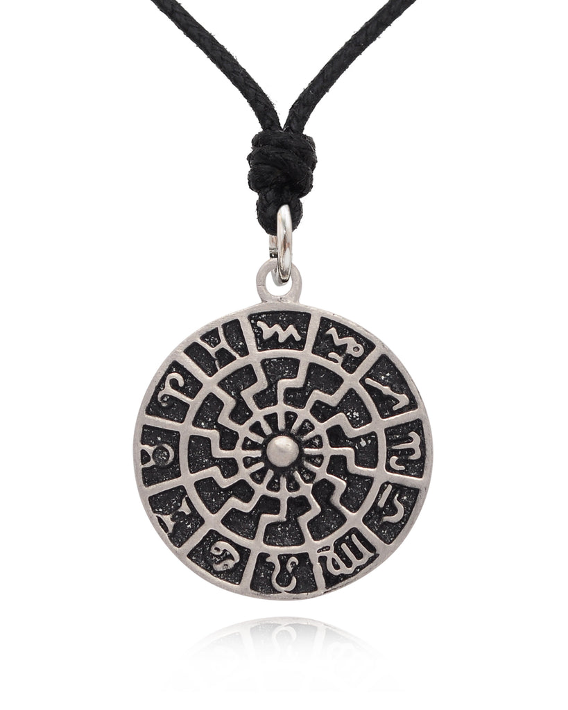 Handmade Astrology Sterling Silver Pewter Gold Brass Necklace Pendant Jewelry