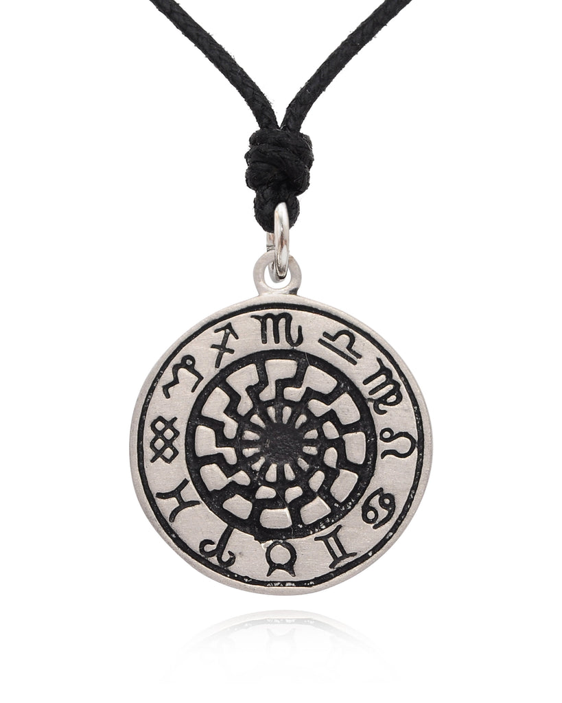 Handmade Astrology Sterling Silver Pewter Gold Brass Necklace Pendant Jewelry