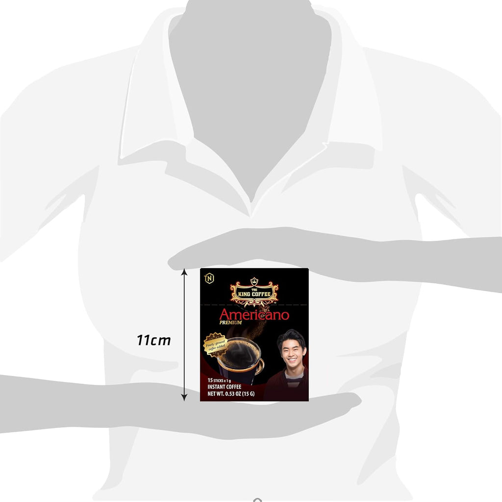 2 PACKS Americano Instant Vietnamese King Coffee (1 PACK = 15 Sticks x 1G)