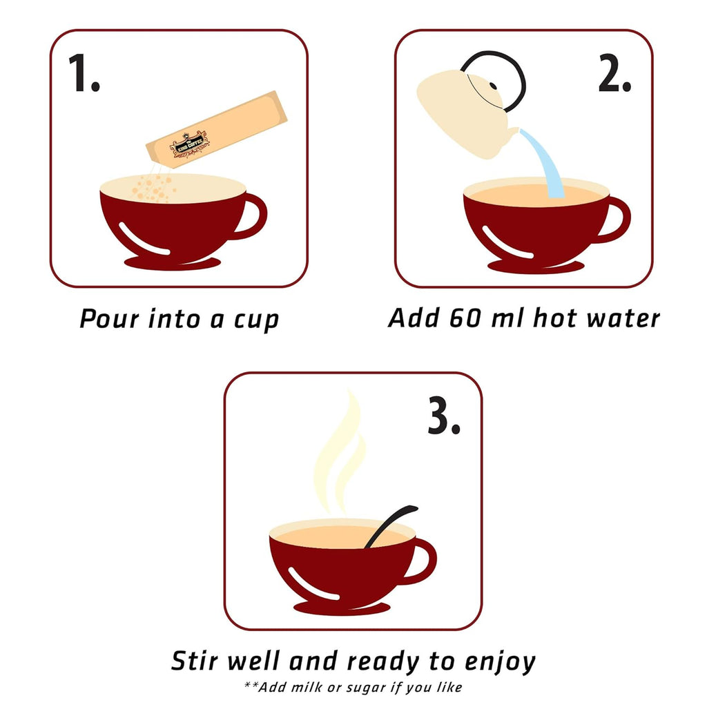 2 PACKS Americano Instant Vietnamese King Coffee (1 PACK = 15 Sticks x 1G)