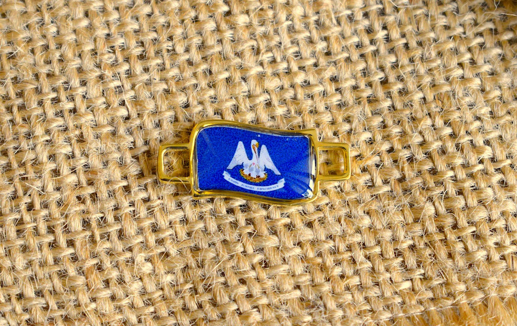 50 States In United State Flag Shoe Lace Keeper Union Worker Charm Work Boots