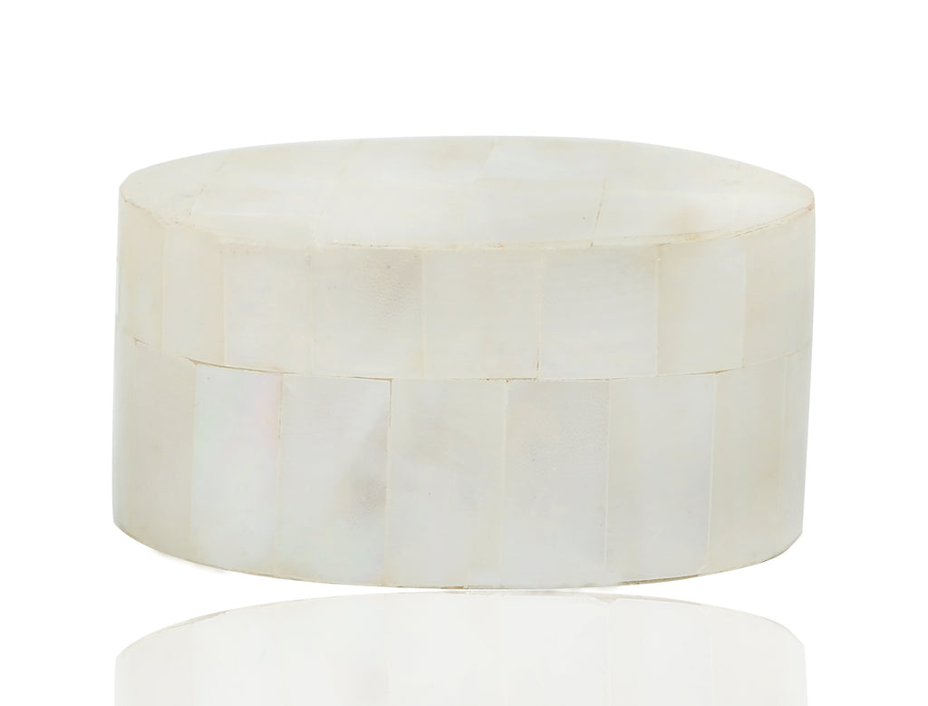 Myanmar Natural Mother of Pearl Jewelry Box Ring Bracelet Necklace Case