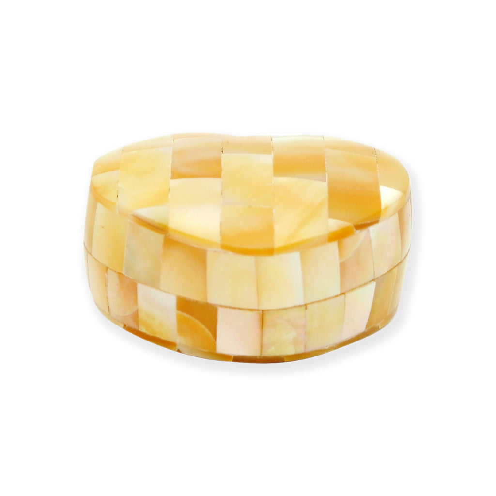 Myanmar Natural Mother of Pearl Jewelry Box Ring Bracelet Necklace Case