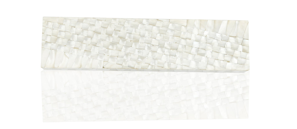 Natural Mother of Pearl Jewelry Medium Box Bracelet Necklace Case