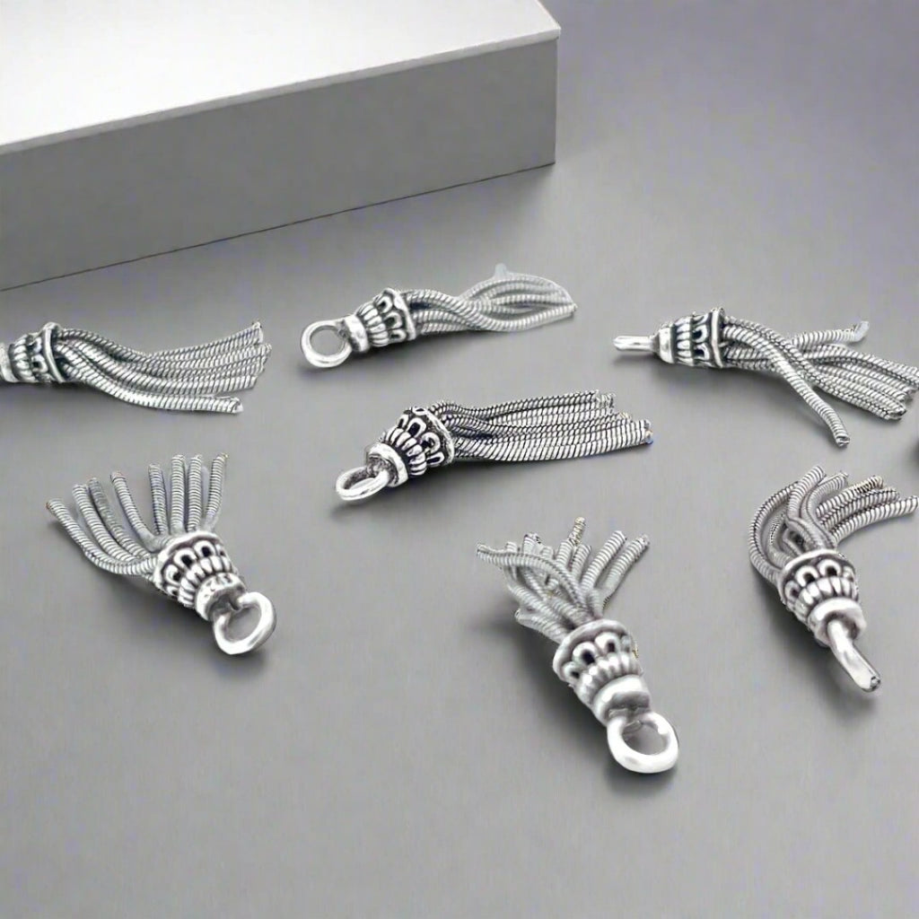 925 Sterling Silver Chain Tassel Charm Pendant Necklace Bracelet Earrings New