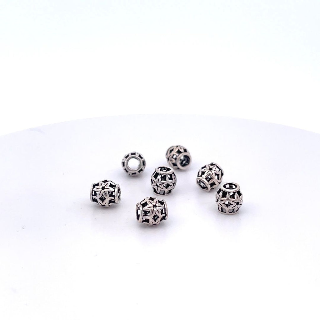 925 Sterling Silver Small Beads For Bracelet Necklace
