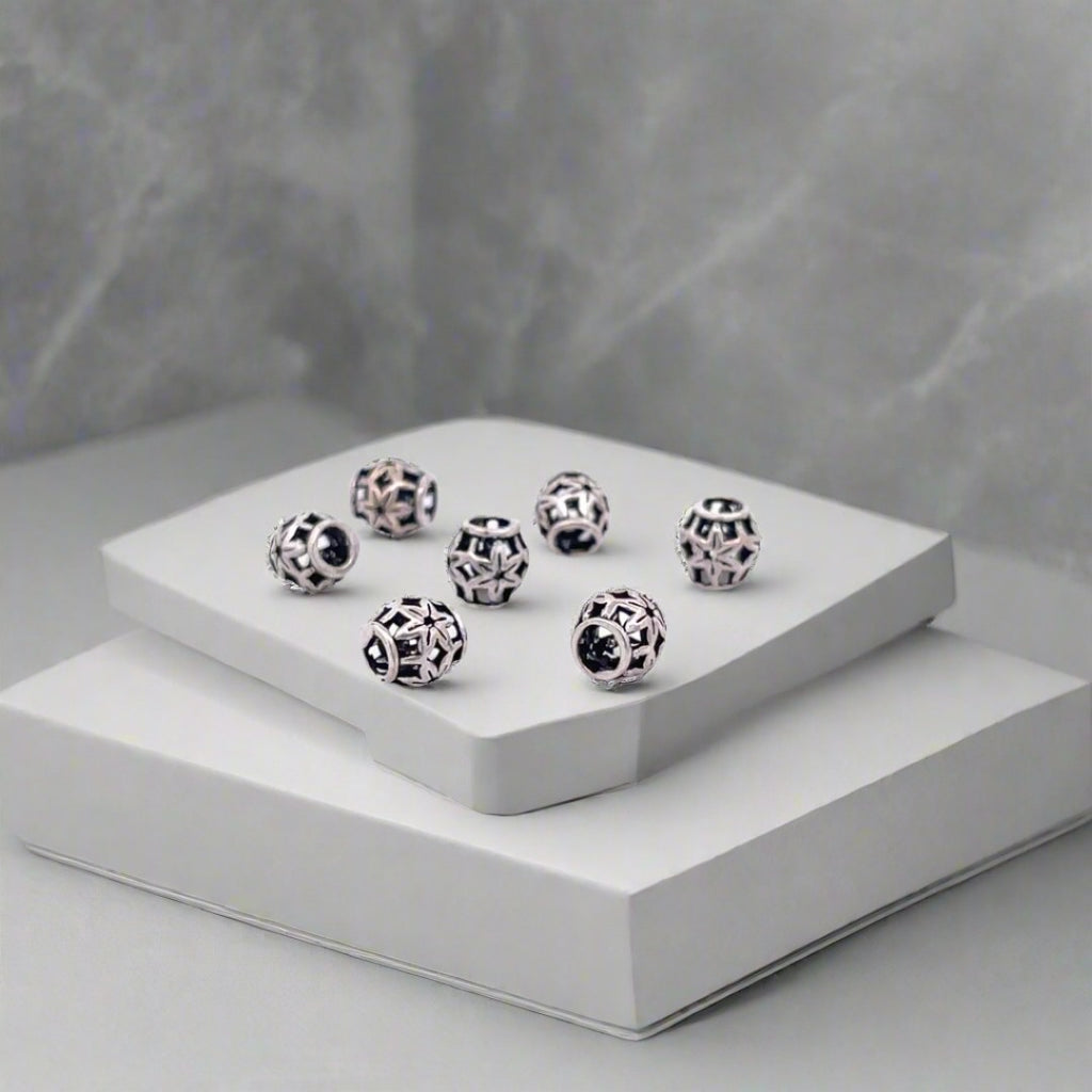 925 Sterling Silver Small Beads For Bracelet Necklace