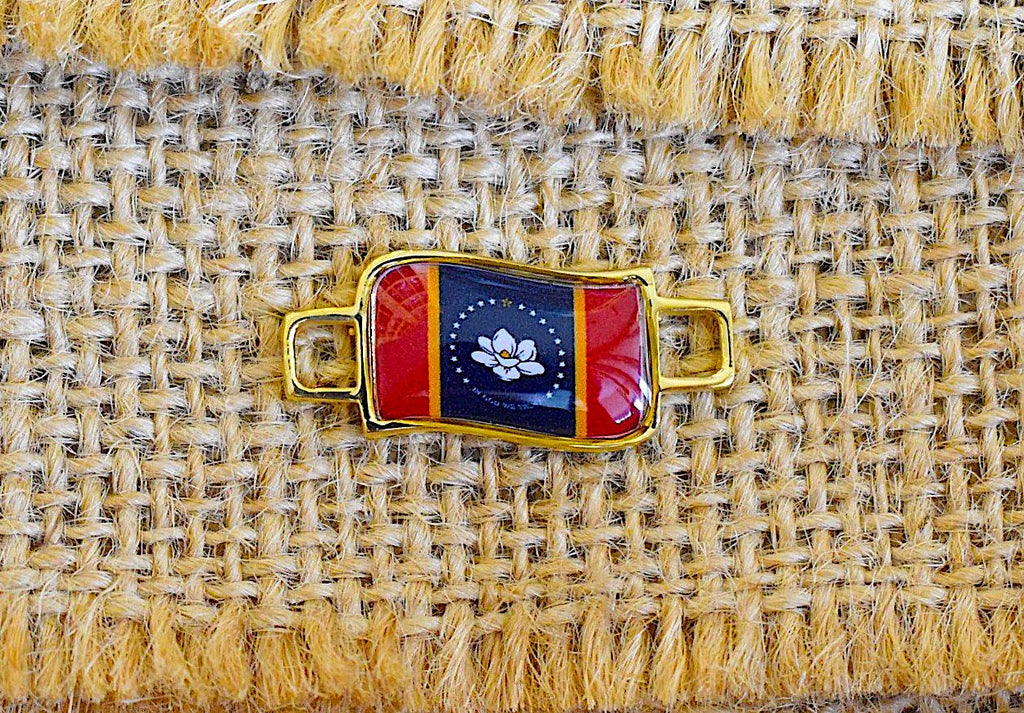 50 States In United State Flag Shoe Lace Keeper Union Worker Charm Work Boots