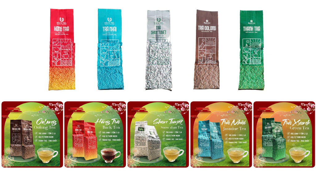 Bach Tra Tea Bags Naturally Caffeine-Free Pure & Handpicked Herbal Infusion 100g/200g