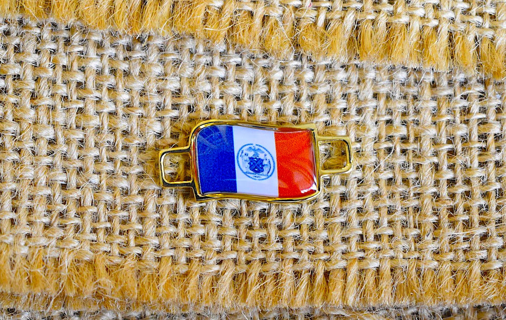 50 States In United State Flag Shoe Lace Keeper Union Worker Charm Work Boots