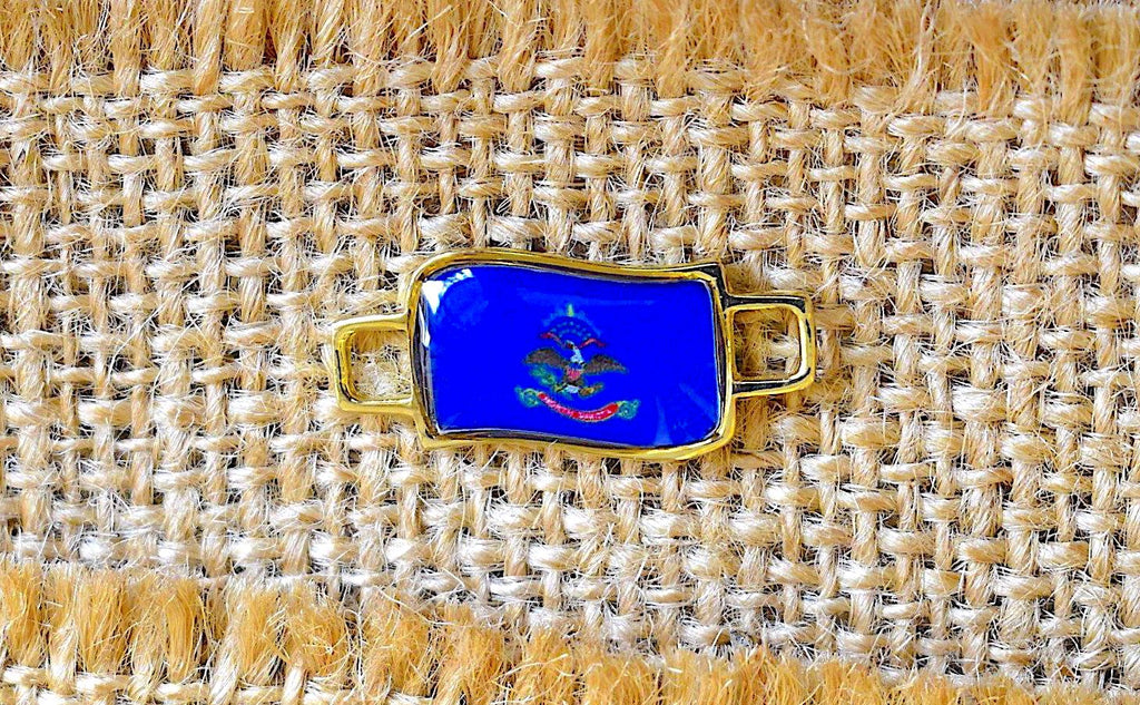 50 States In United State Flag Shoe Lace Keeper Union Worker Charm Work Boots