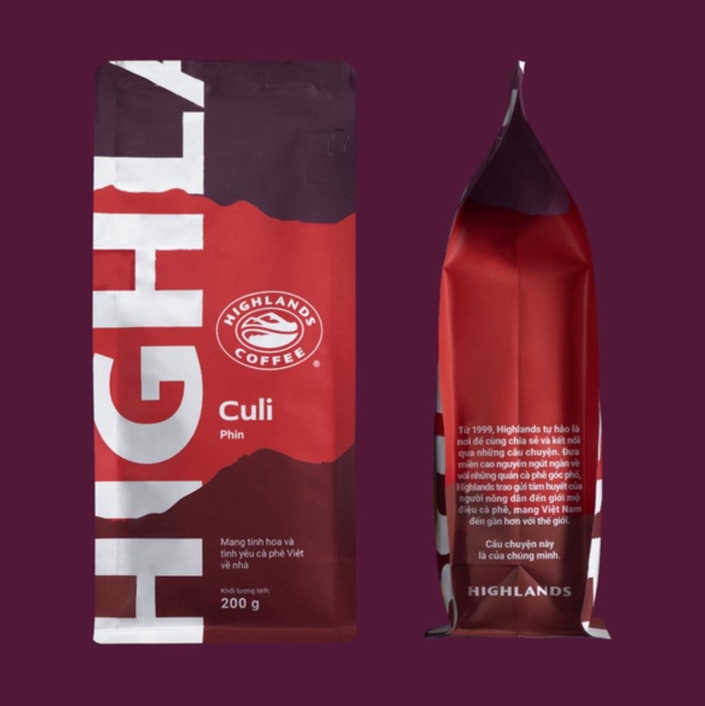 Highlands Coffee Vietnamese 200g Ground Coffee Beans