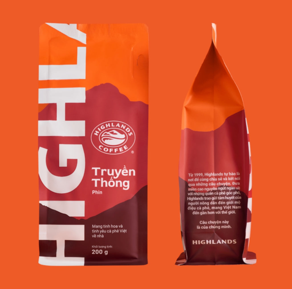 Highlands Coffee Vietnamese 200g Ground Coffee Beans