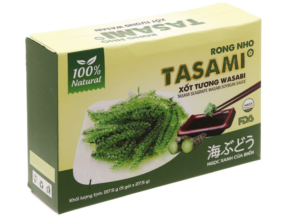 Tasami Seagrapes Wasabi Soybean Sauce 75g/ 100g/ 137.5g x 1 box | 100% Natural