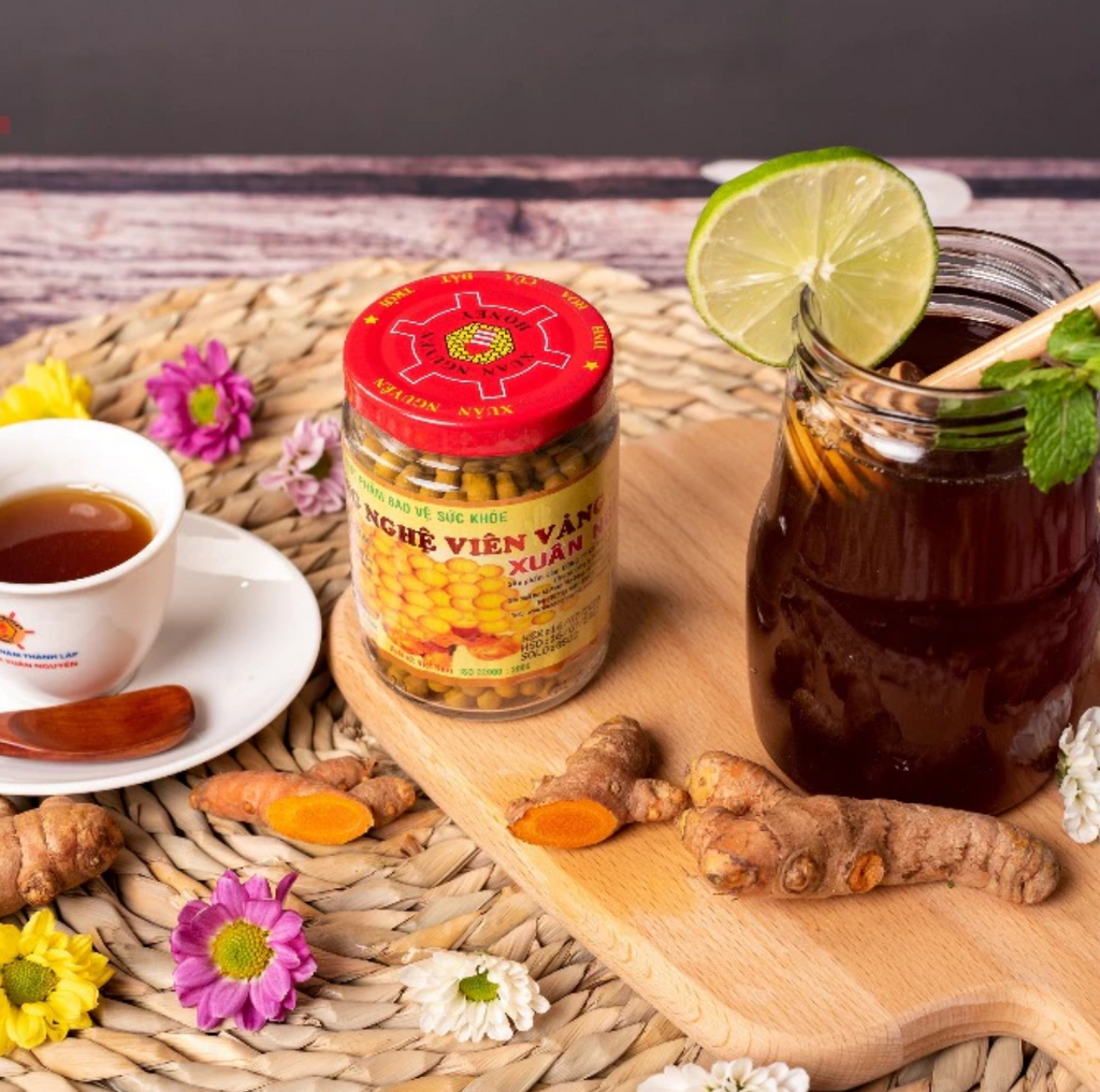 Xuan Nguyen Yellow/ Black Turmeric Honey Pills – Glass Jar 100g