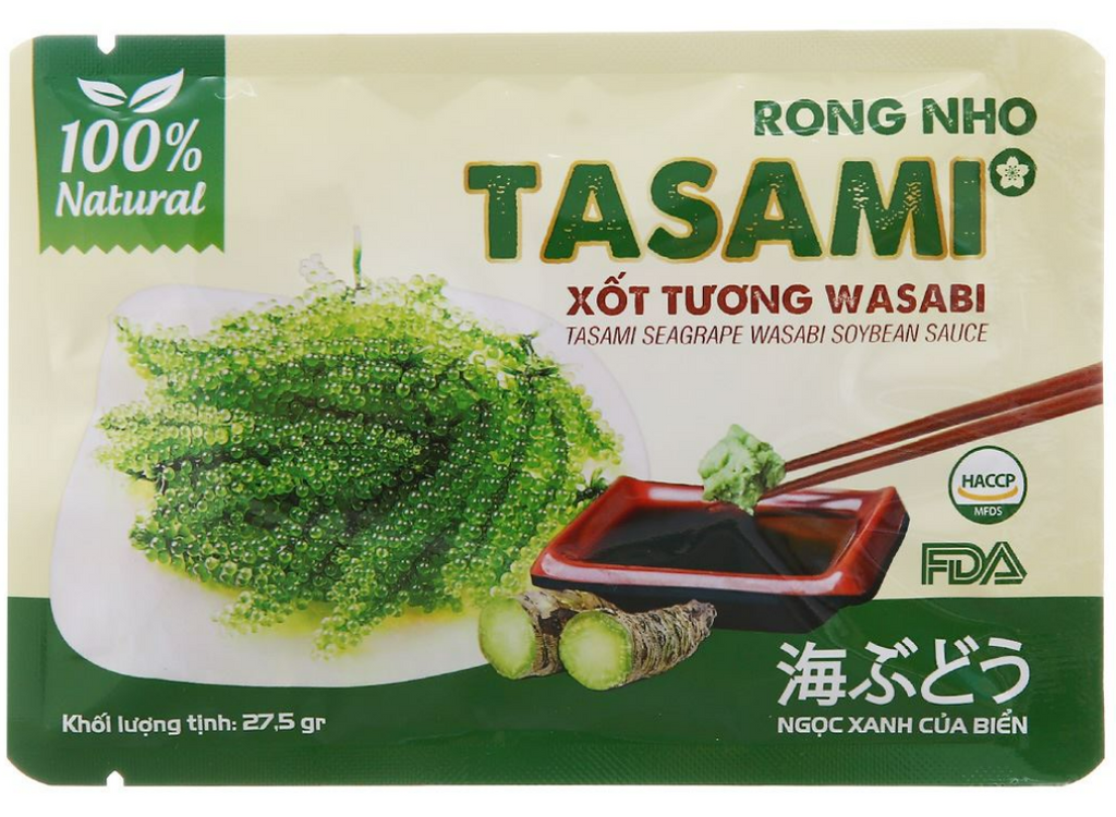 Tasami Seagrapes Wasabi Soybean Sauce 75g/ 100g/ 137.5g x 1 box | 100% Natural