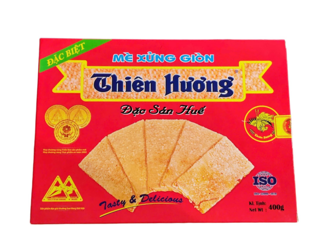 Thien Huong-Crispy Sesame Candy Box - Vietnamese Traditional Flavor 400g
