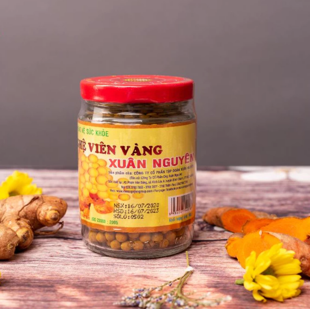 Xuan Nguyen Yellow/ Black Turmeric Honey Pills – Glass Jar 100g