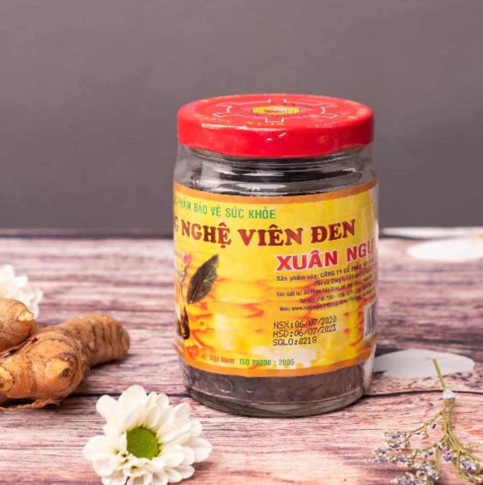 Xuan Nguyen Yellow/ Black Turmeric Honey Pills – Glass Jar 100g