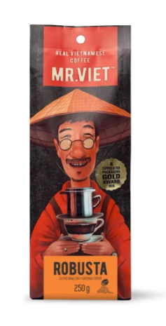 MR. VIET Coffee Vietnamese Coffee Bean Arabica Robusta Flavors 250 500g VietsWay
