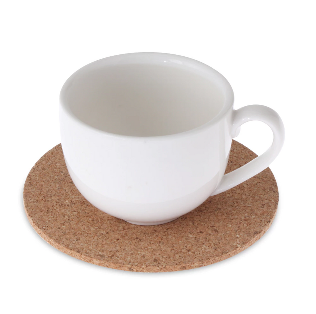 Set of 2/ Set of 6 Cork Coasters Absorbent with Holder Drink Coffee Tea Cup Decor