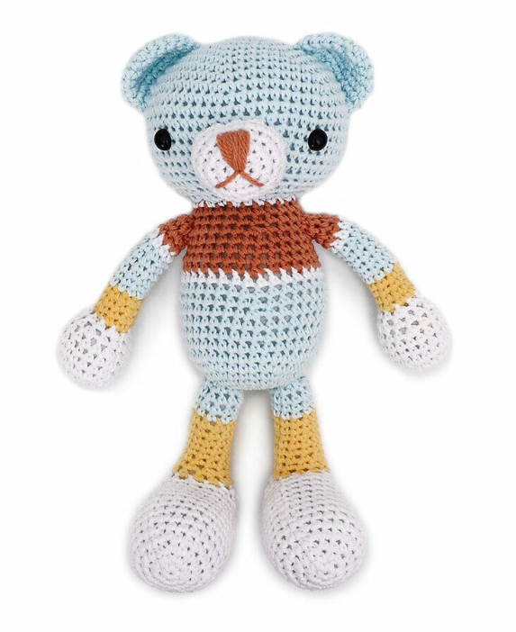 Adorable Amikomo Bear Handmade Amigurumi Stuffed Toy Knit Crochet Doll VAC