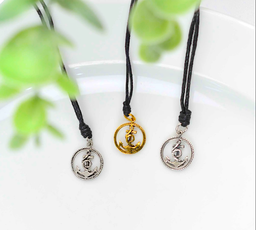 Ship Anchor Boat Pewer Sterling-silver Brass Charm Necklace Pendant Jewelry