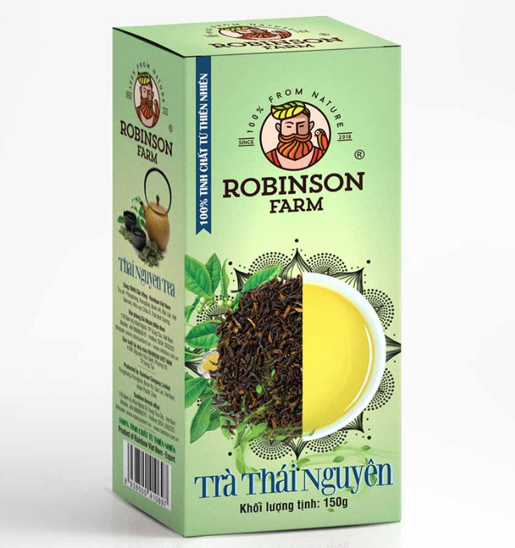 Robinson Farm Tea Box With Oolong Peach, Shan Tuyết, Thai Nguyen Tea Flavours 150g