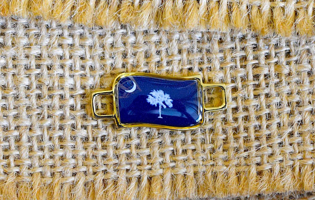 50 States In United State Flag Shoe Lace Keeper Union Worker Charm Work Boots