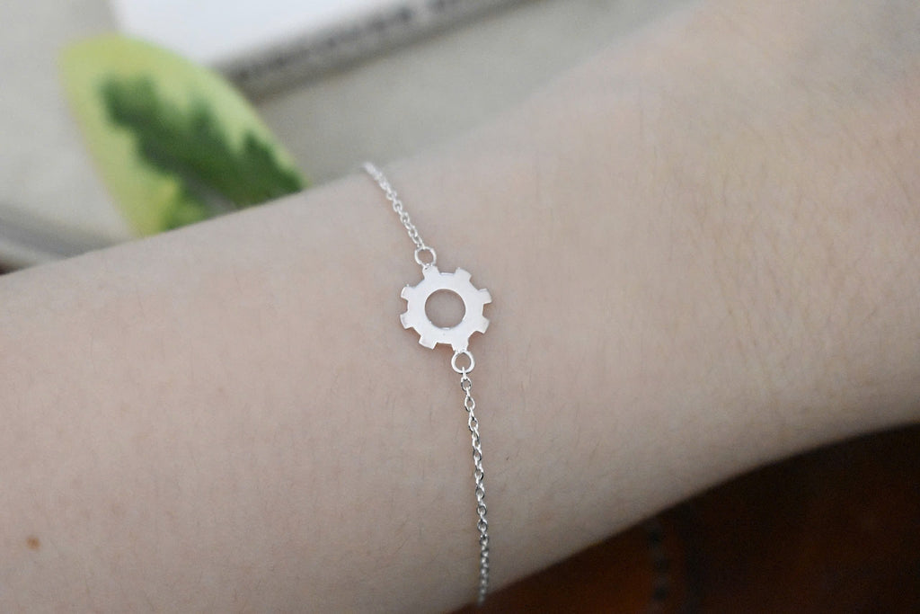 Vintage Mini Gear 92.5 Sterling Silver Bracelets Jewelry
