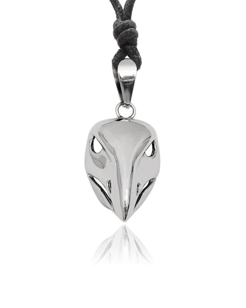 Gothic Eagle Head Skull Stainless Steel Necklace Pendant Jewelry