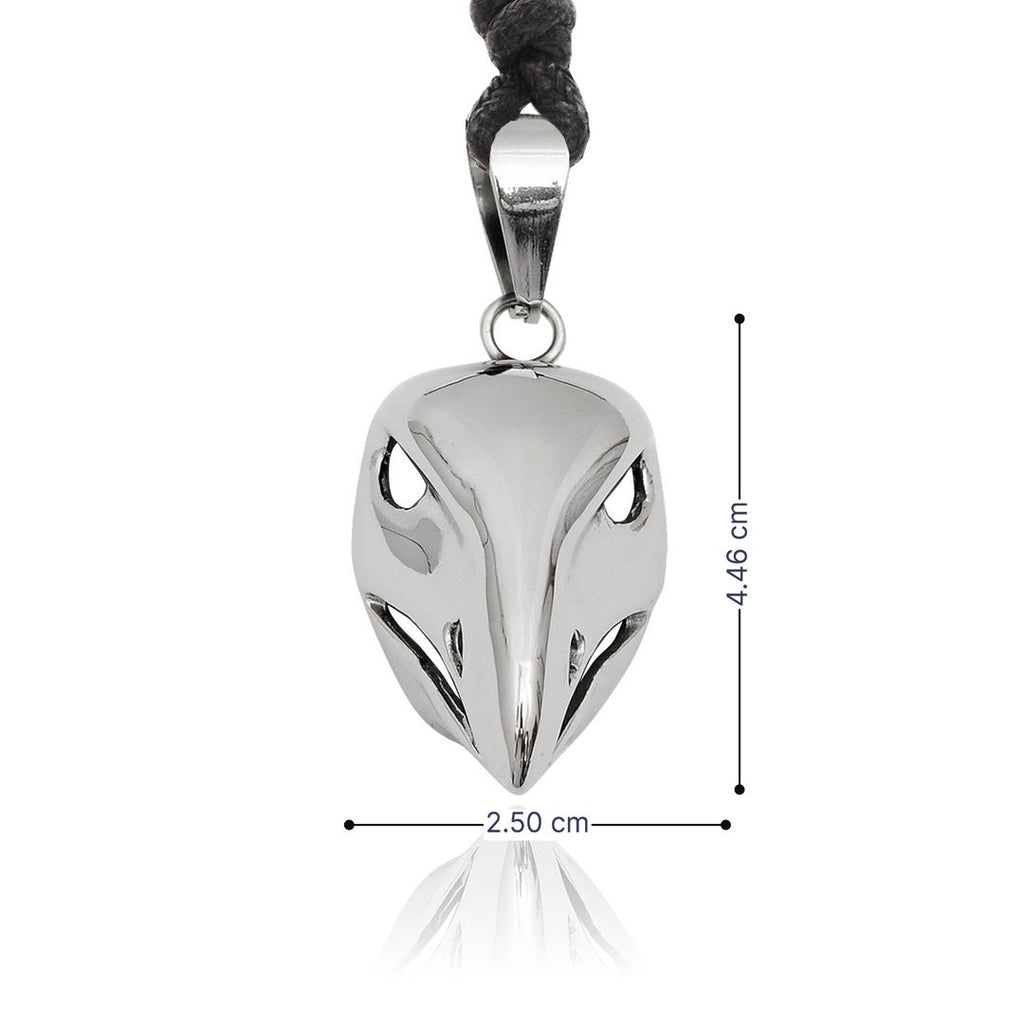 Gothic Eagle Head Skull Stainless Steel Necklace Pendant Jewelry