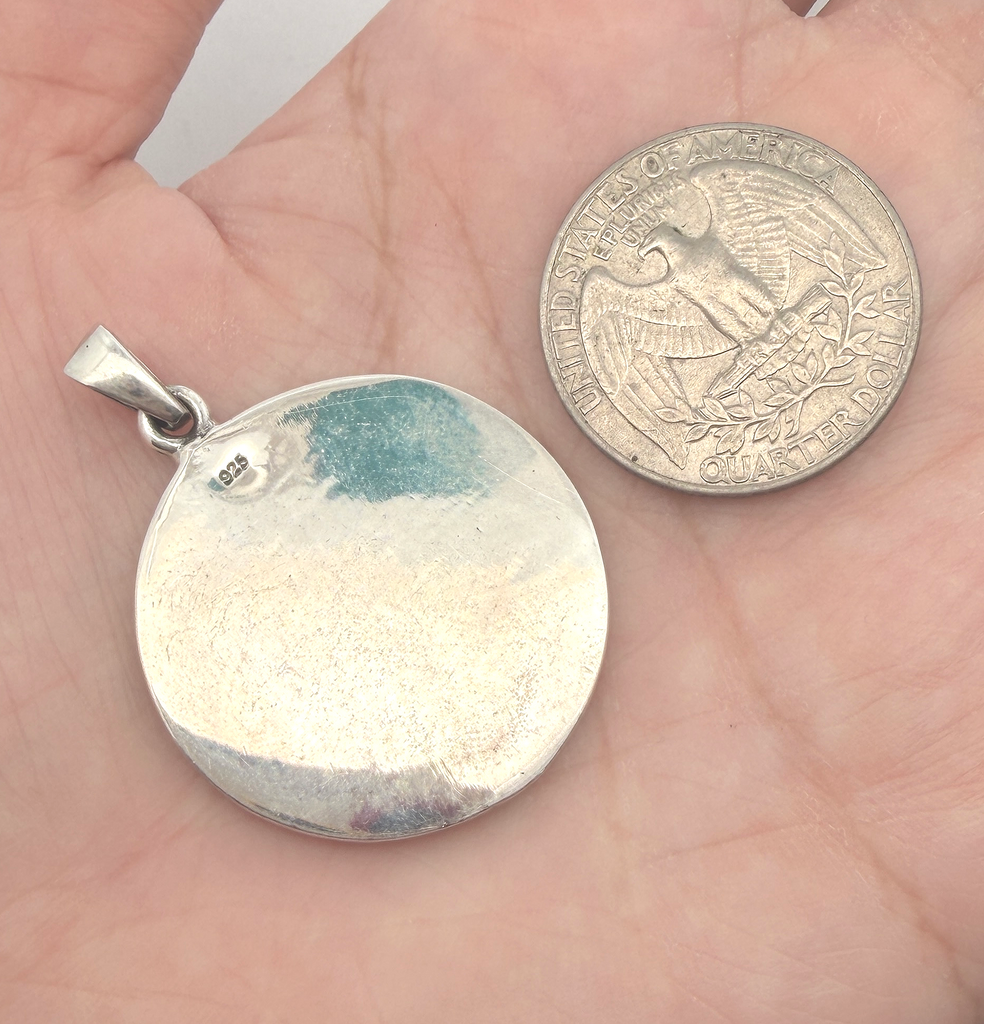 Fashionable Om Ohm Silver Pewter Charm Necklace Pendant Jewelry With Cotton Cord