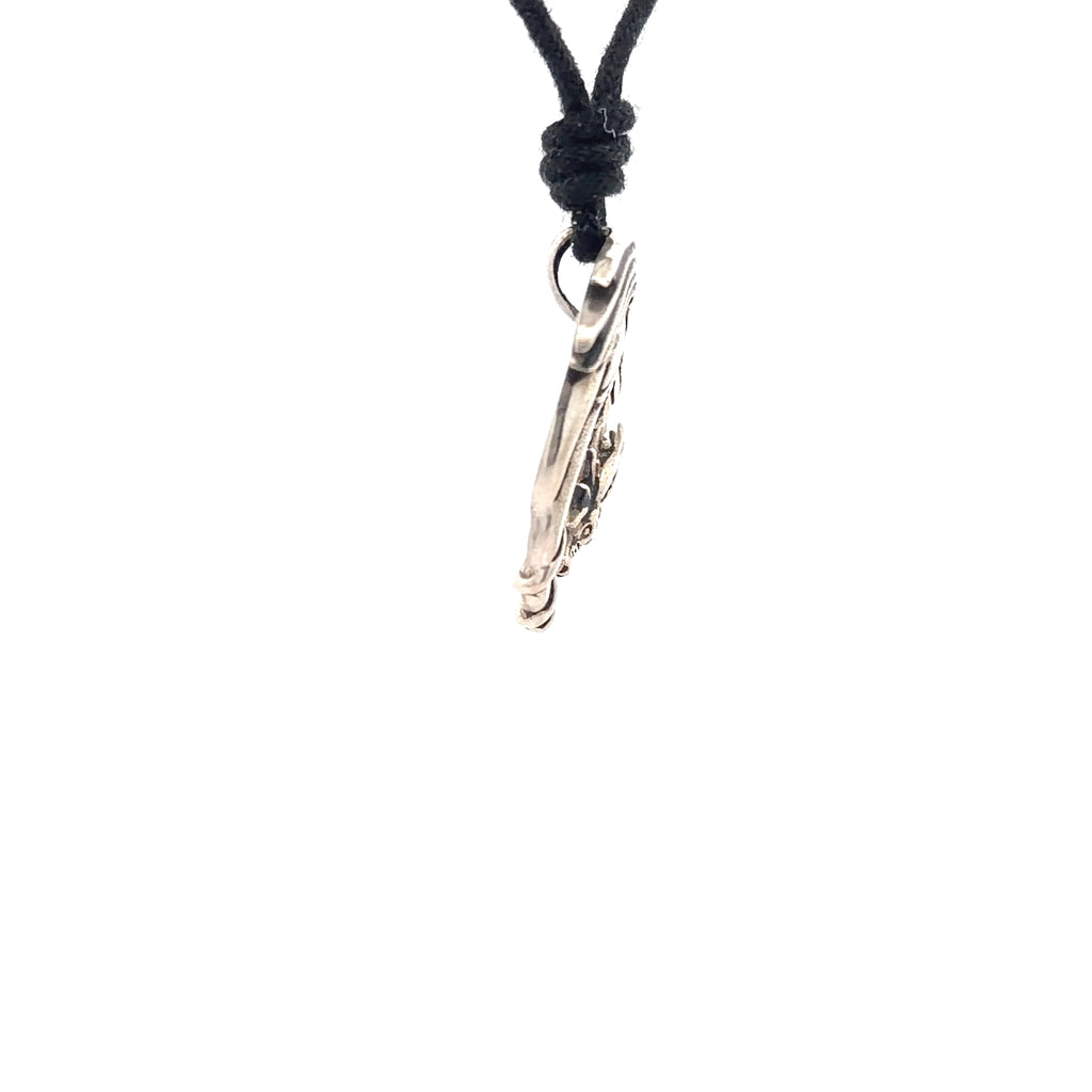 Sleeping Dragon Moon Silver Pewter Gold Brass Necklace Pendant Jewelry