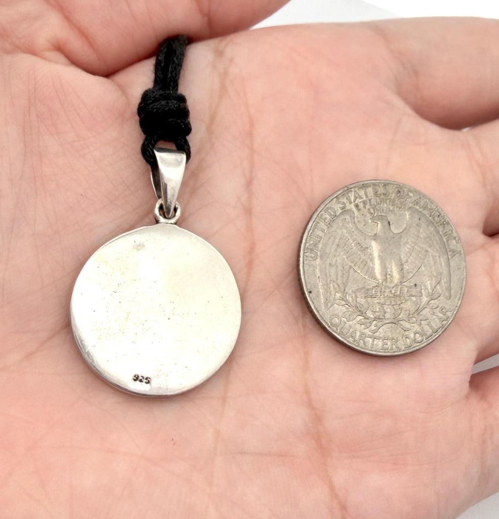 Fashionable Om Ohm 92.5 Sterling Silver Charm Necklace Pendent Jewelry