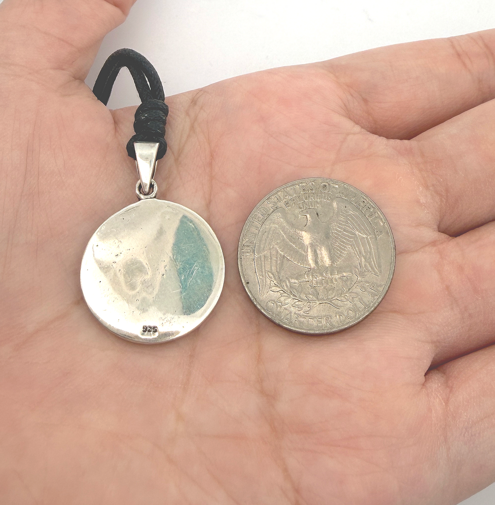 Fashionable Om Ohm 92.5 Sterling Silver Charm Necklace Pendent Jewelry