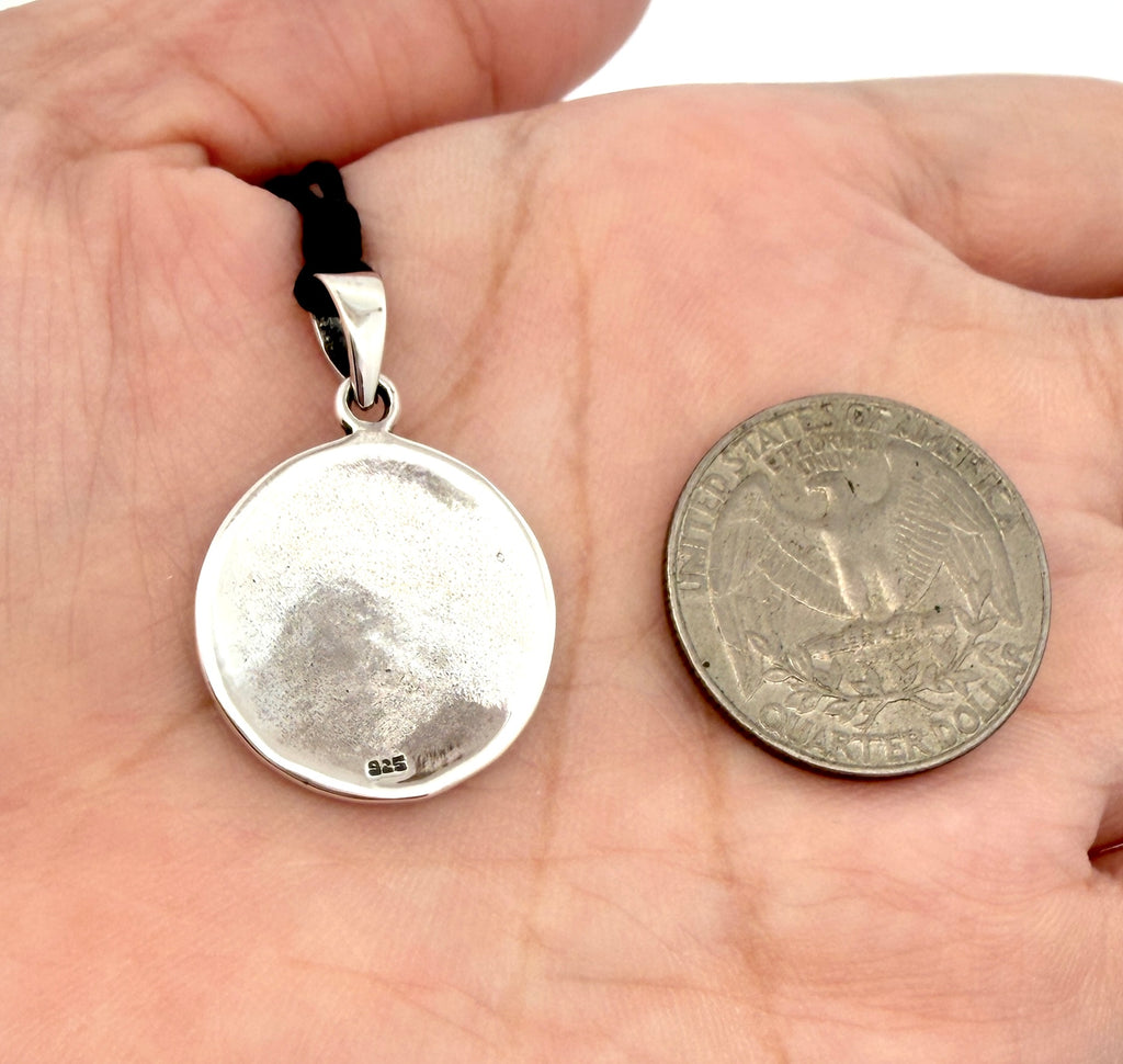 Eye of Ra - Ancient Egypt Handmade Silver Brass Pewter Necklace Pendant Jewelry