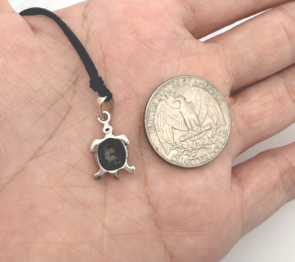 Turtle Tortoise Wildlife 92.5 Sterling Silver Gold Brass Necklace Pendant