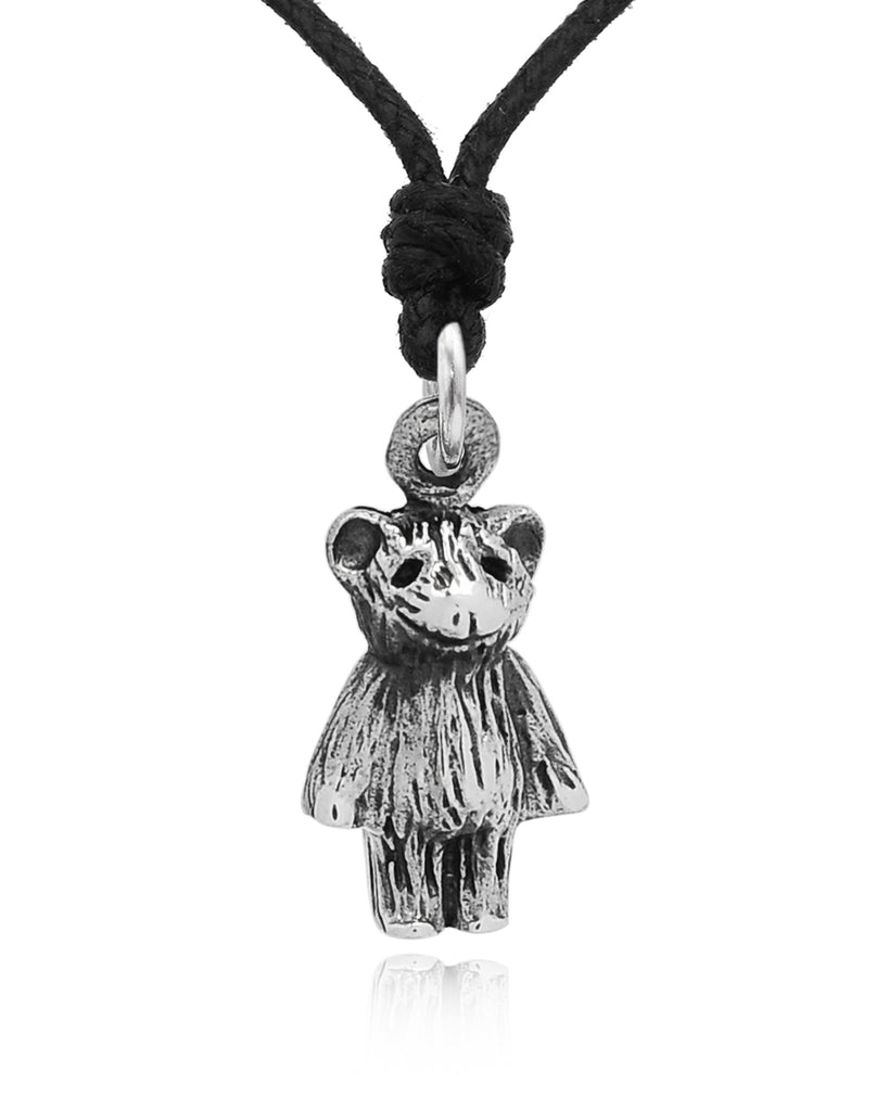 Teddy Bear Doll Charm 92.5 Sterling Silver Pewter Brass Necklace Pendant Jewelry