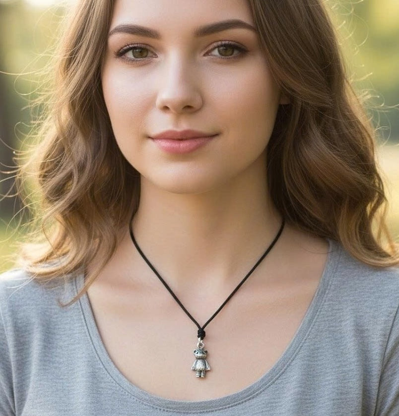 Teddy Bear Doll Charm 92.5 Sterling Silver Pewter Brass Necklace Pendant Jewelry