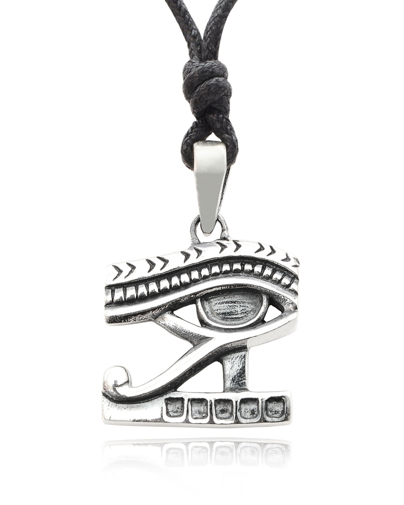 Egyptian of Horus Ra 92.5 Sterling Silver Pewter Brass Necklace Pendant Jewelry