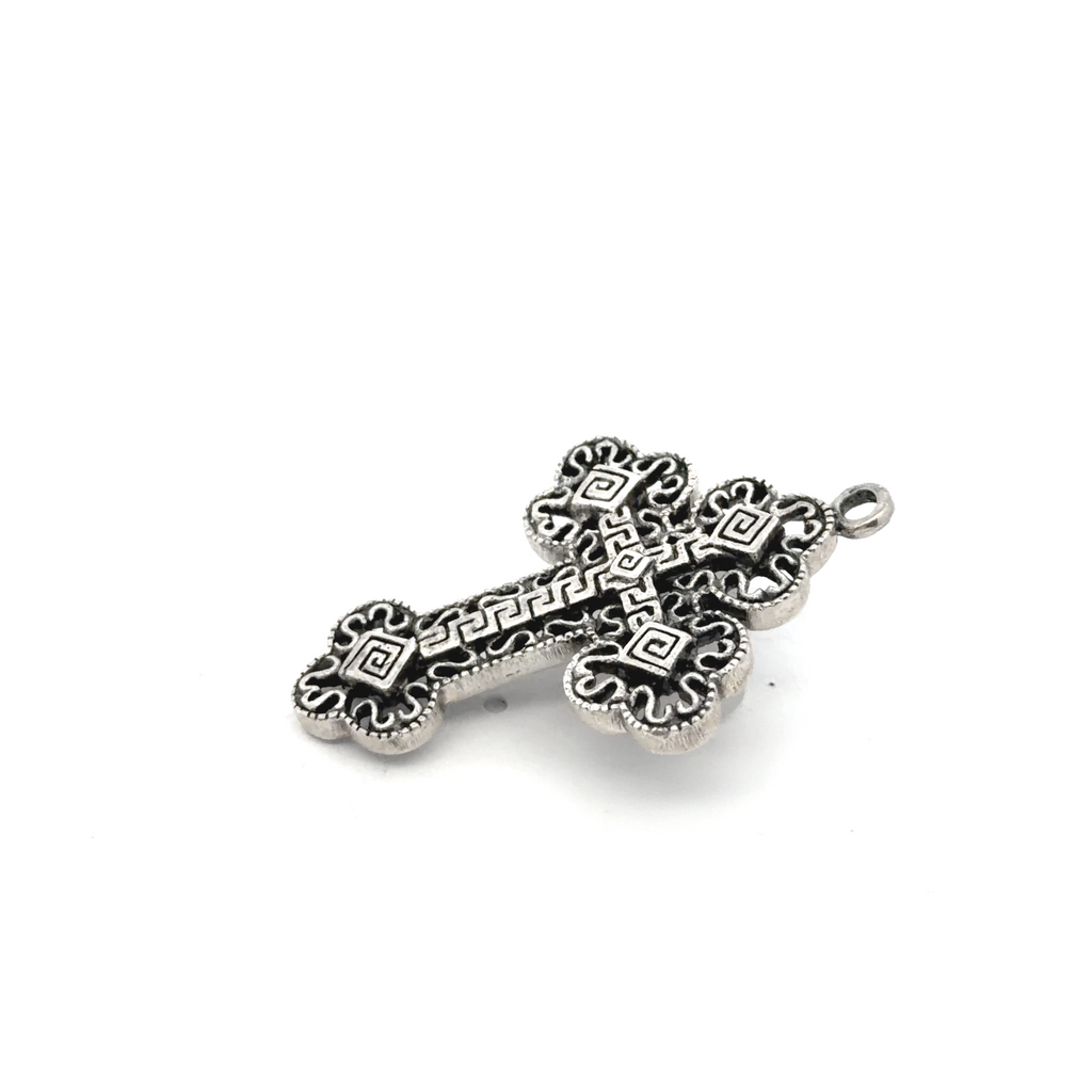 Gothic Celtic Cross Sterling-silver Brass Charm Necklace Pendant Jewelry