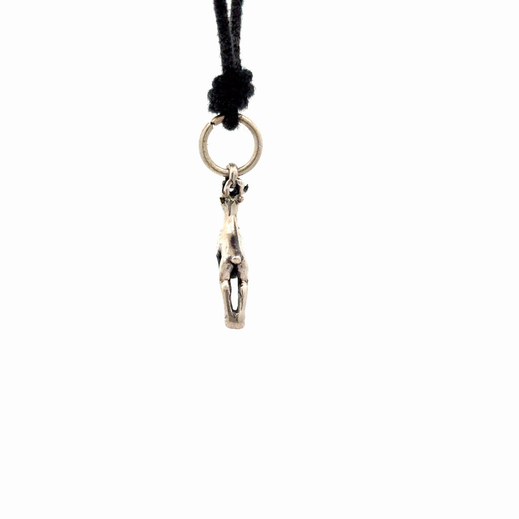 Deer 92.5 Sterling Silver Gold Brass Charm Necklace Pendant Jewelry