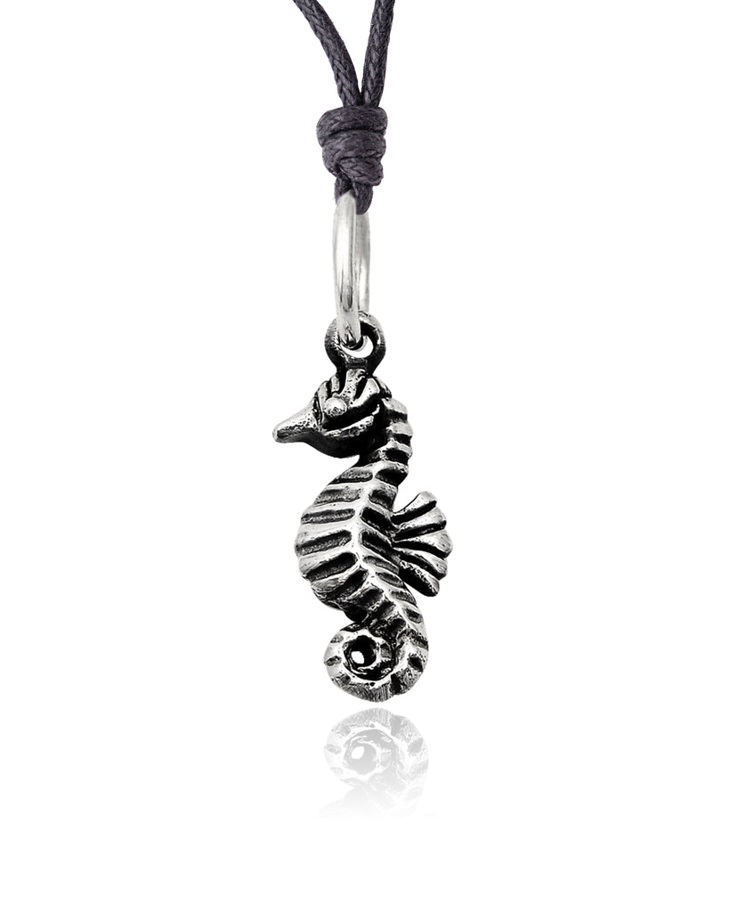 Sea Horse Ocean Silver Pewter Gold Brass Charm Necklace Pendant Jewelry