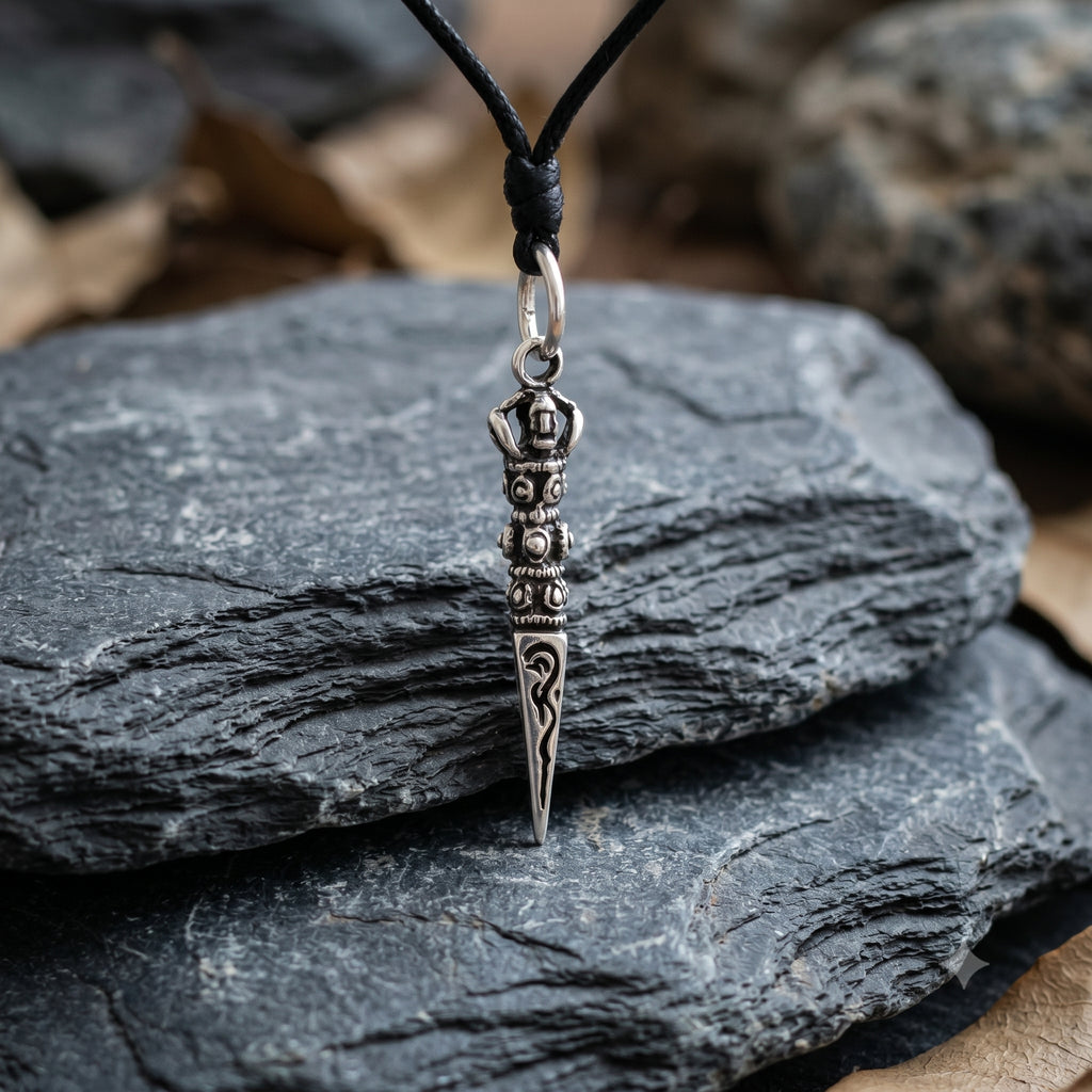 New Tibet Amulet 92.5 Sterling Silver Gold Brass Necklace Pendant Jewelry