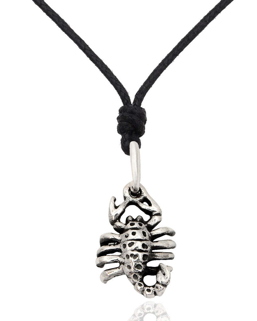 Classic Mini Scorpion Sterling Silver Pewter Brass Necklace Pendant Jewelry