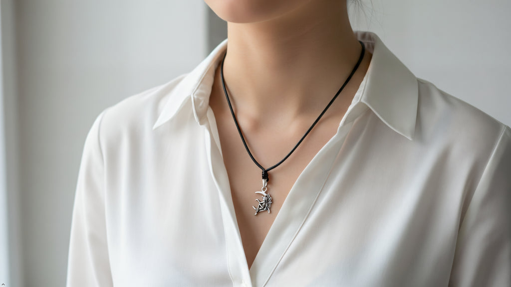 Fairy Moon Woman 92.5 Sterling Silver Gold Brass Charm Necklace Pendant Jewelry