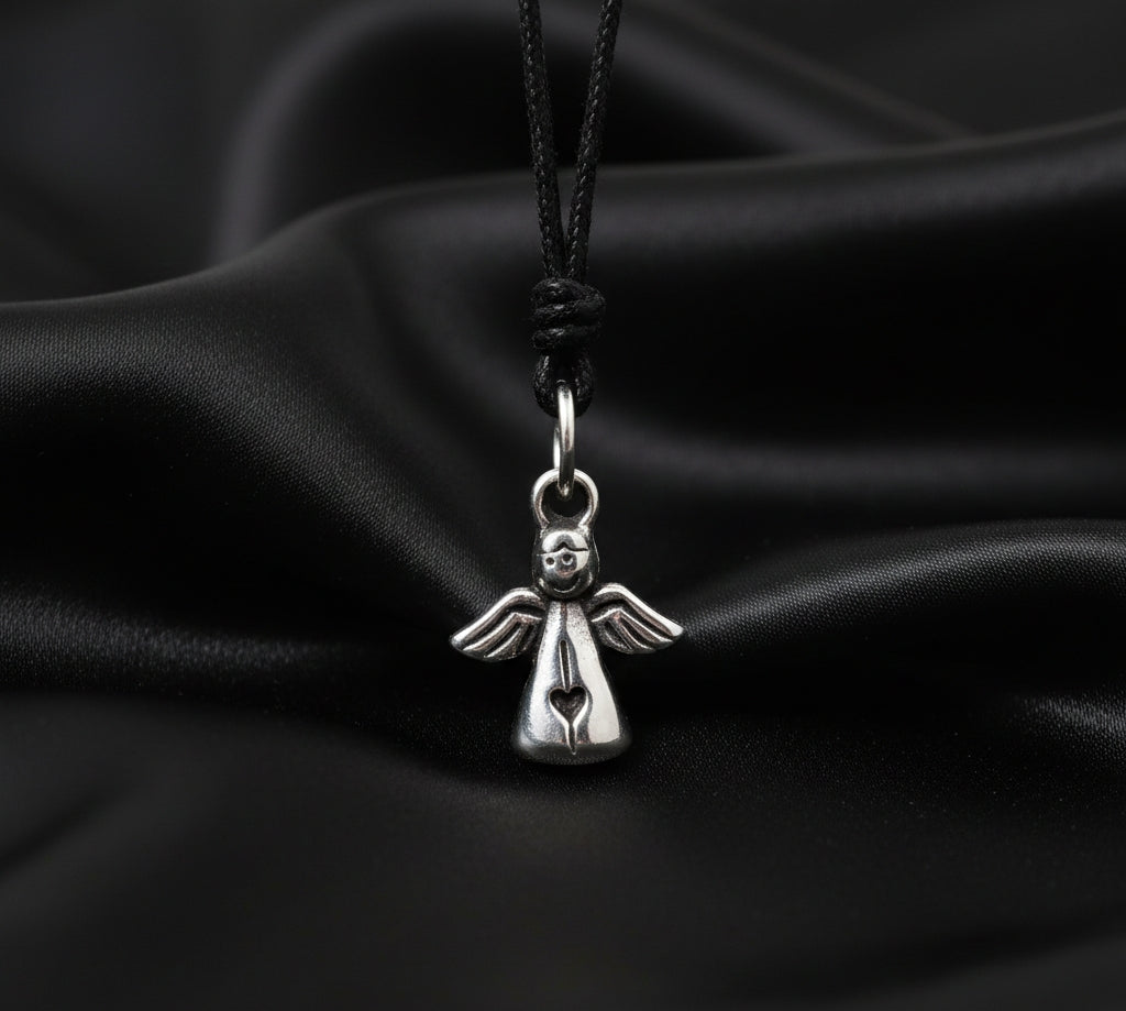Lovely Angel Sterling Silver Pewter Gold Brass Charm Necklace Pendant Jewelry