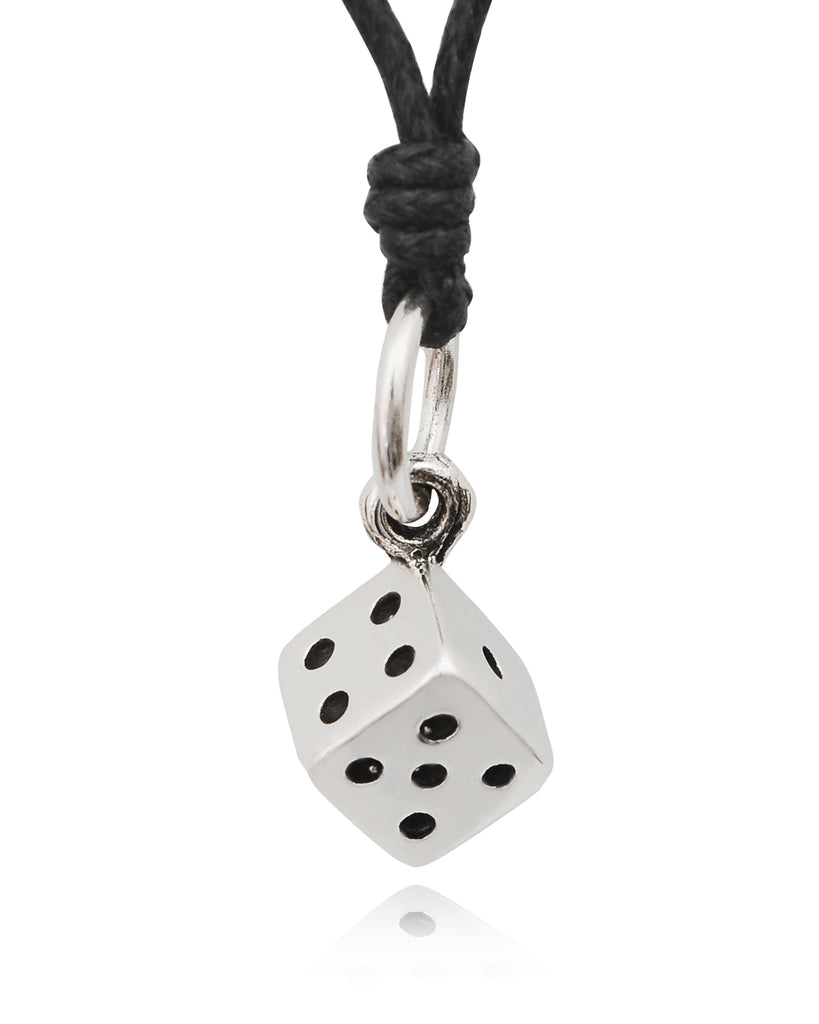 Dice Gambler 92.5 Sterling Silver Pewter Gold Brass Charm Necklace Pendant Jewelry