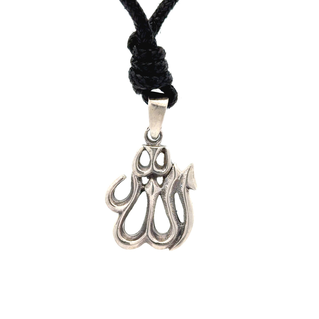 Islam Muslim Allah Quran 92.5 Sterling Silver Brass Necklace Pendant Jewelry